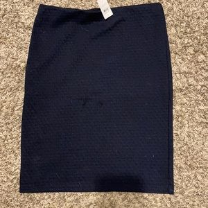 Navy Pencil Skirt